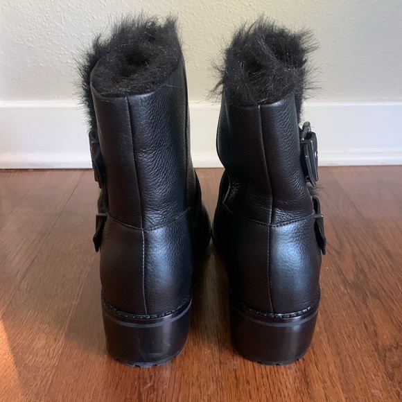 New Cole Haan Newburg Neela Faux Fur Boots - Picture 6 of 9